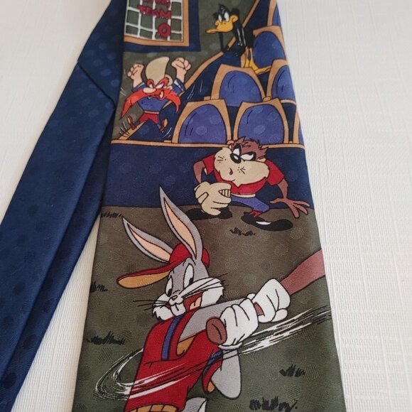 Vintage LOONEY TUNES Tie Bugs Bunny BASE BALL - Picture 2 of 6